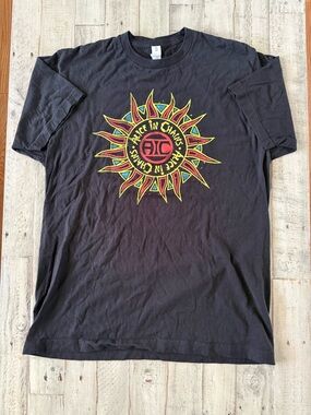 Tultex Alice In Chains black sunburst Tee men’s Large